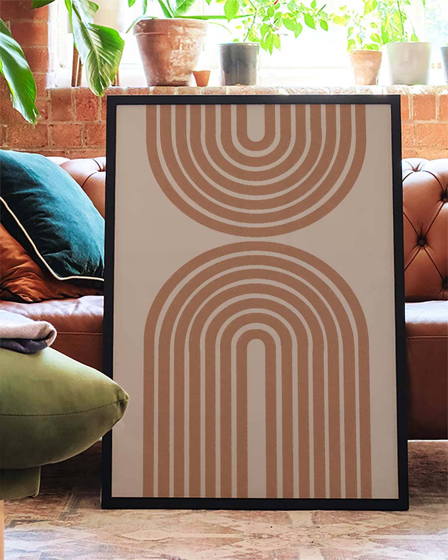 Terracotta Bogen Poster modern – Terracotta Arch Rhythm