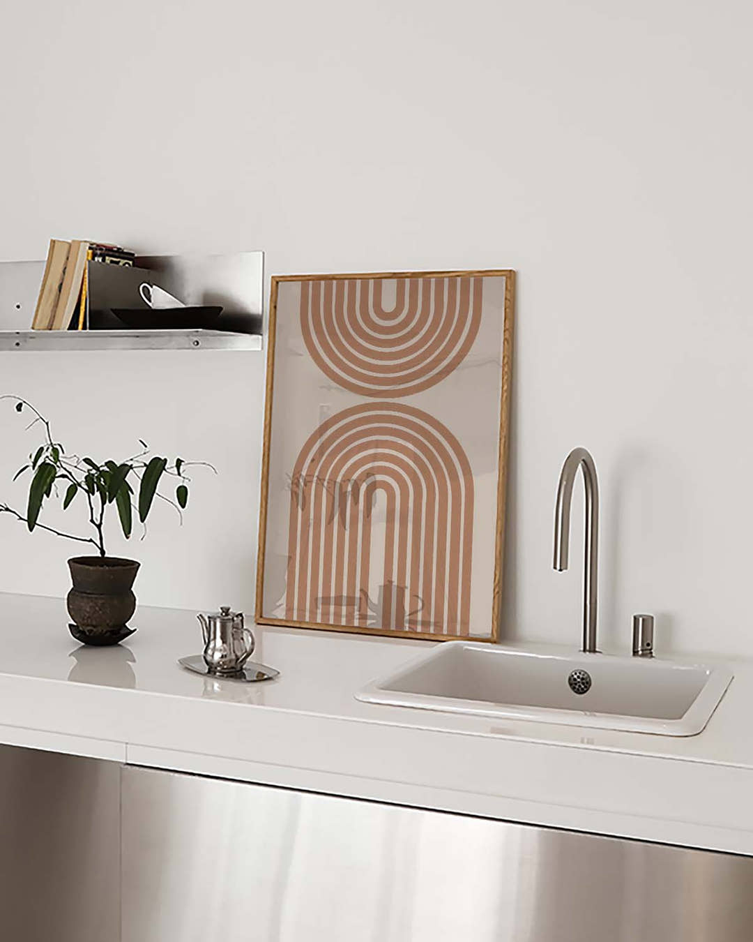 Terracotta Bogen Poster modern – Terracotta Arch Rhythm