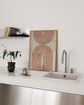 Terracotta Bogen Poster modern – Terracotta Arch Rhythm