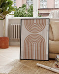Terracotta Bogen Poster modern – Terracotta Arch Rhythm