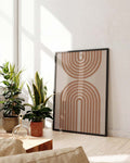 Terracotta Bogen Poster modern – Terracotta Arch Rhythm