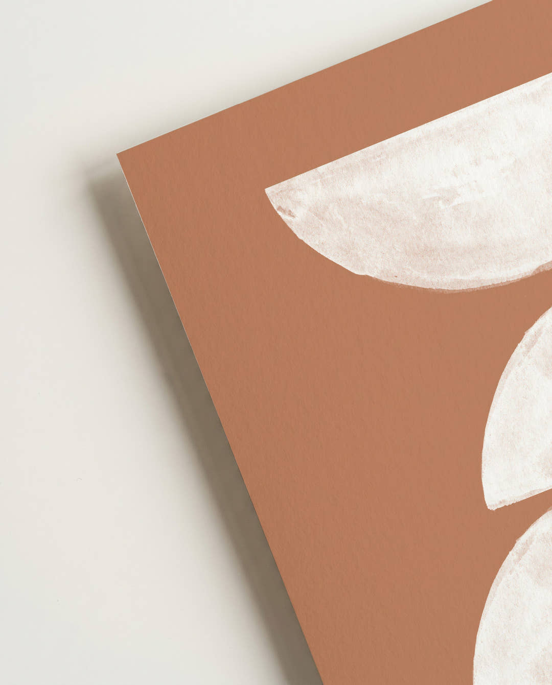 Terracotta Mond Poster modern – Terracotta Half Moon Stack