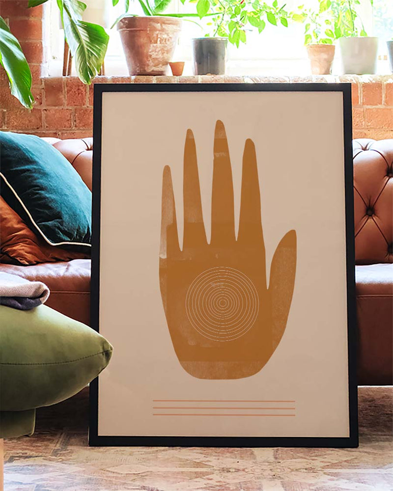 Terracotta Symbol Poster modern – Terracotta Hand Symbol