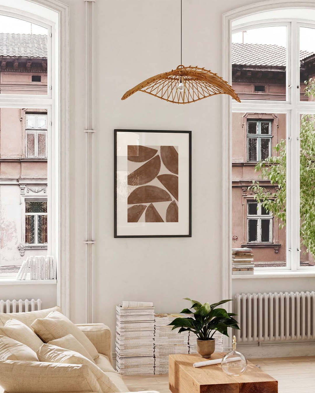 Terracotta Shape Pattern Poster – Geometrisches Terracotta Muster