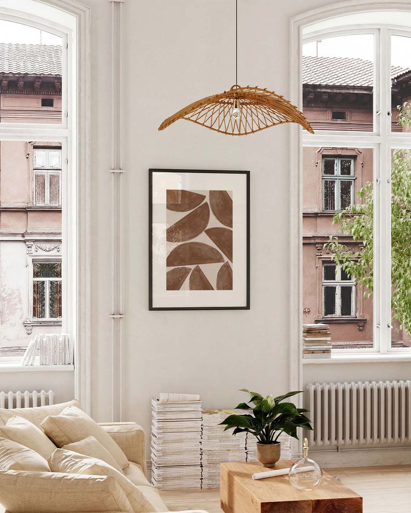 Terracotta Shape Pattern Poster – Geometrisches Terracotta Muster