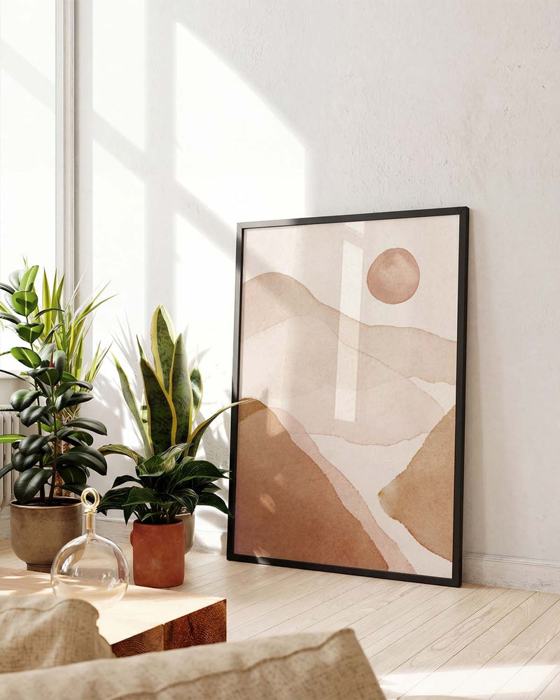 Terracotta Landschaft Poster – Terracotta Valley Sun