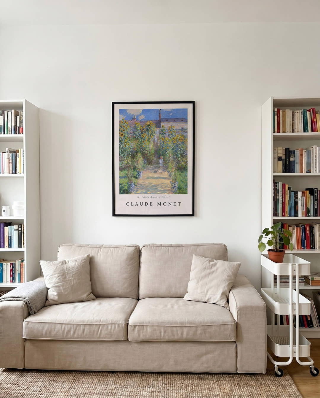 The Artist’s Garden at Vétheuil – Claude Monet | Kunstposter