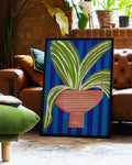 Tropical Plant Pot Poster – Moderne Tropische Pflanze