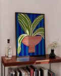 Tropical Plant Pot Poster – Moderne Tropische Pflanze