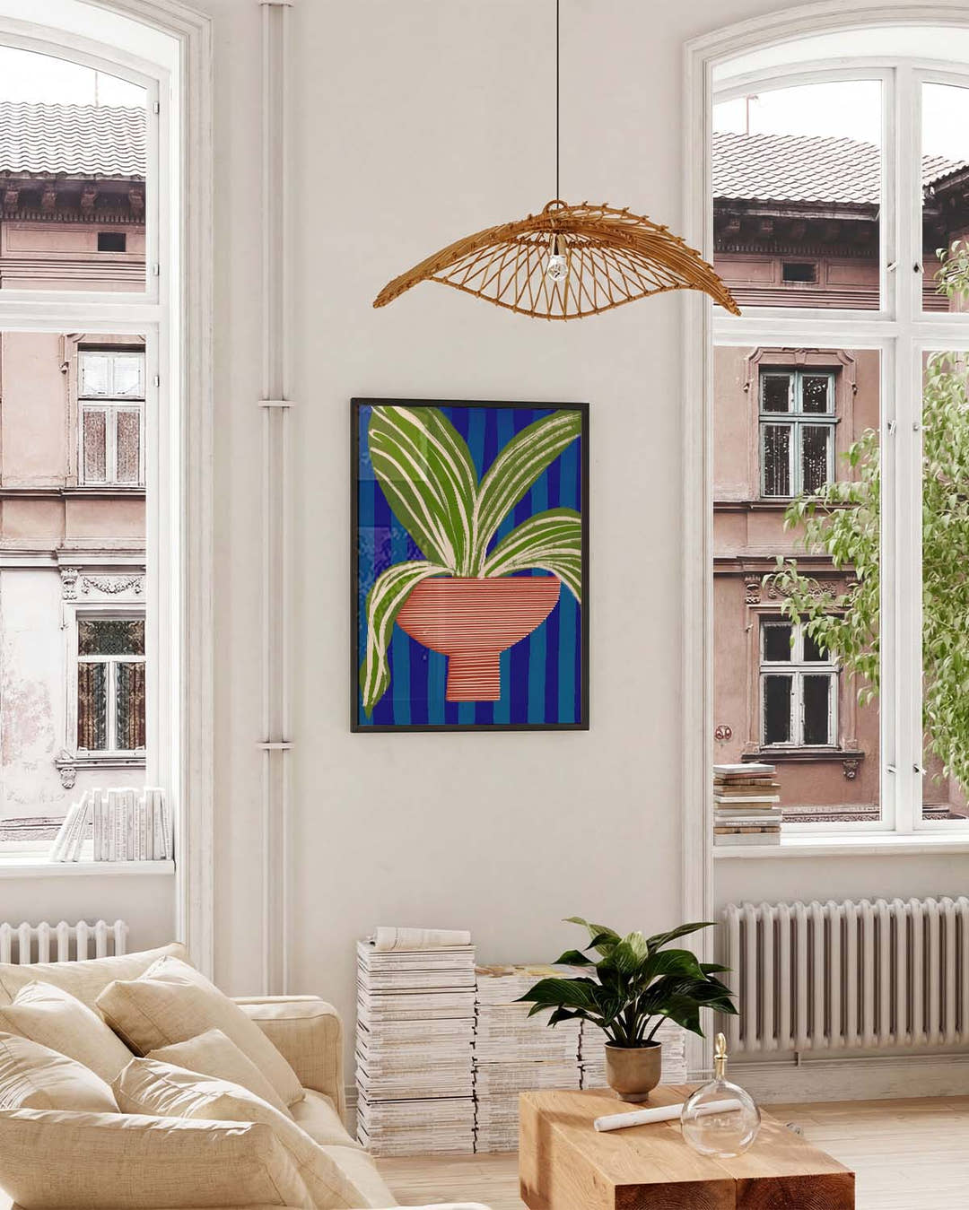 Tropical Plant Pot Poster – Moderne Tropische Pflanze