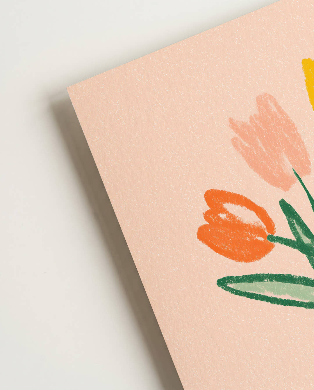 Blumen Illustration Poster – Tulips In Glass Vase