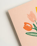 Blumen Illustration Poster – Tulips In Glass Vase