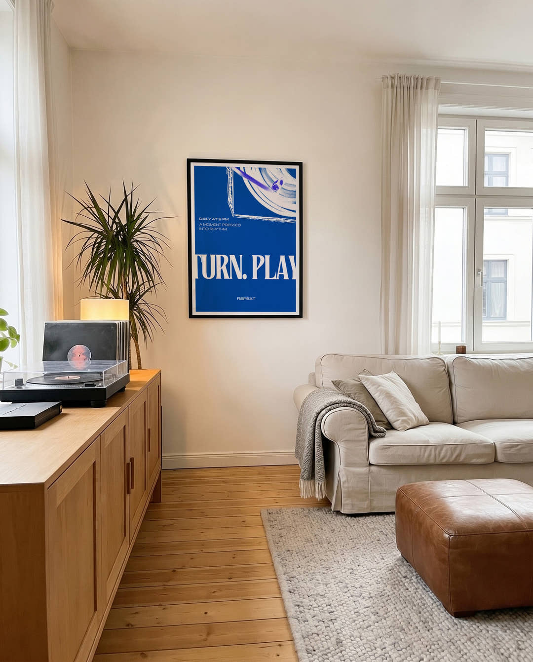 Turn Play | Modernes Typografie-Poster