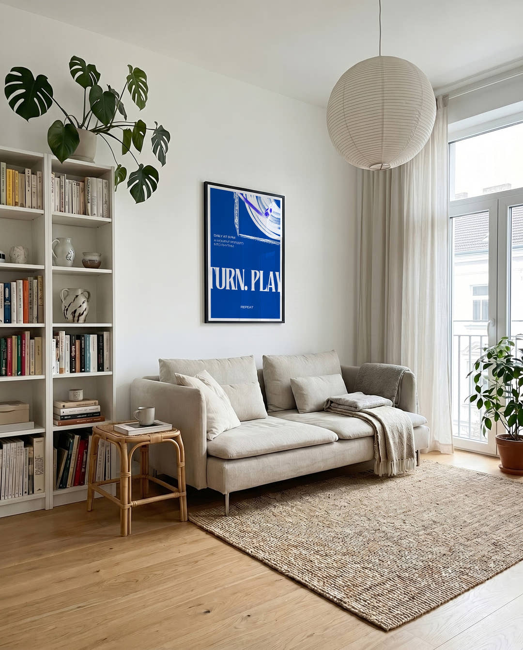 Turn Play | Modernes Typografie-Poster