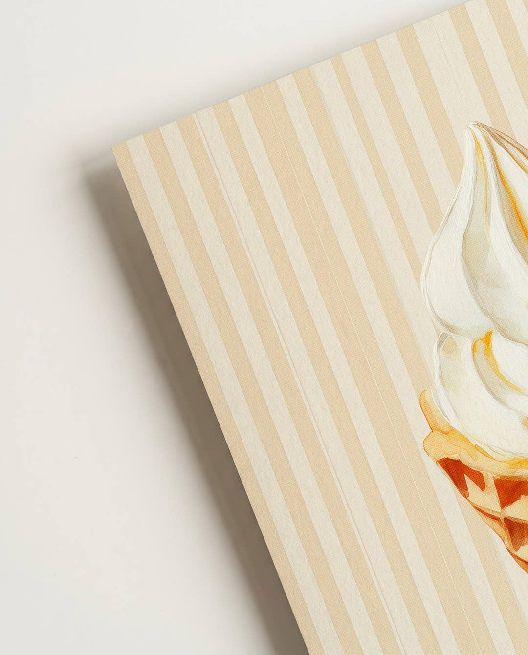 Dessert Illustration Poster – Vanilla Ice Cream