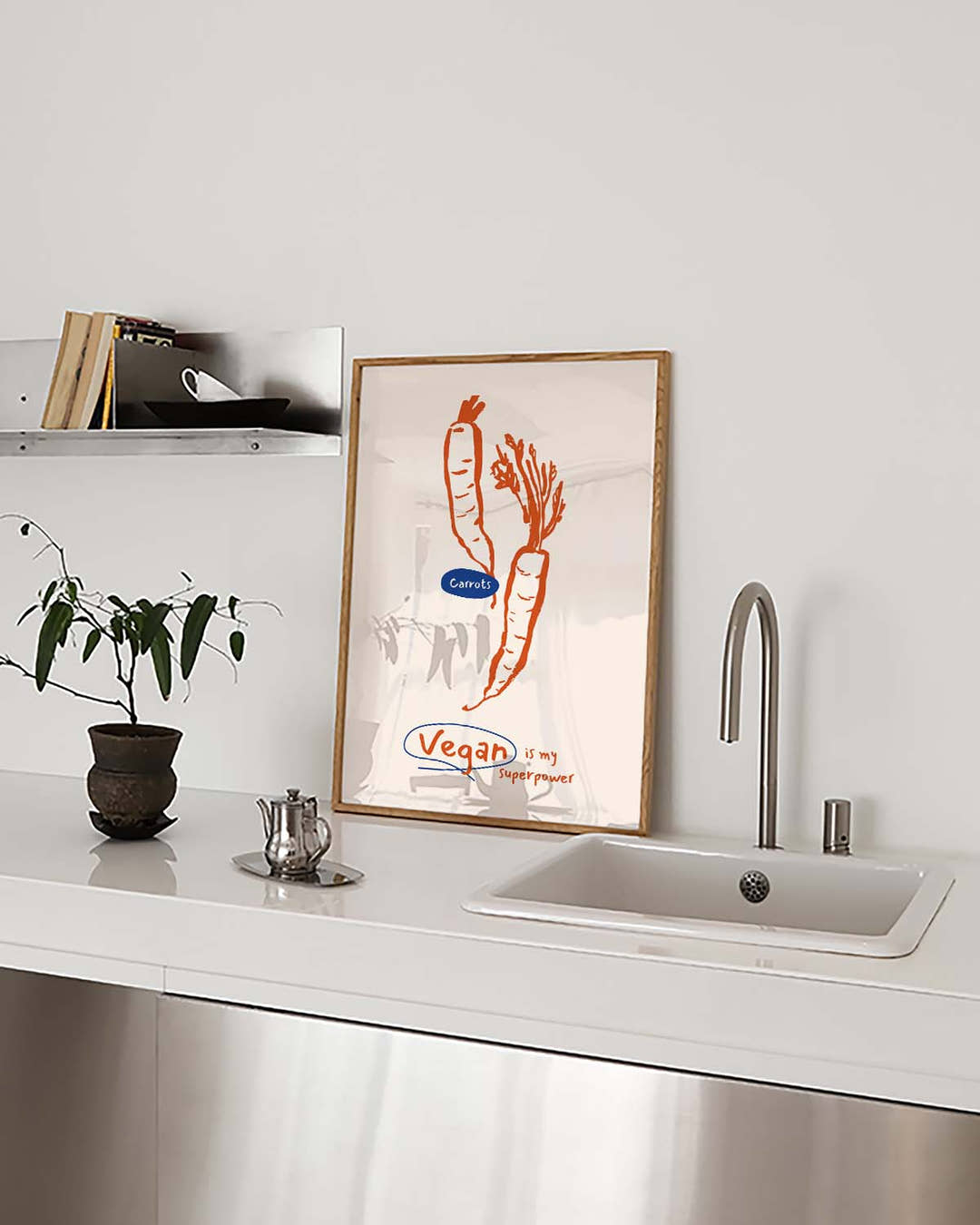 Vegan Food Poster – Vegan Is My Superpower