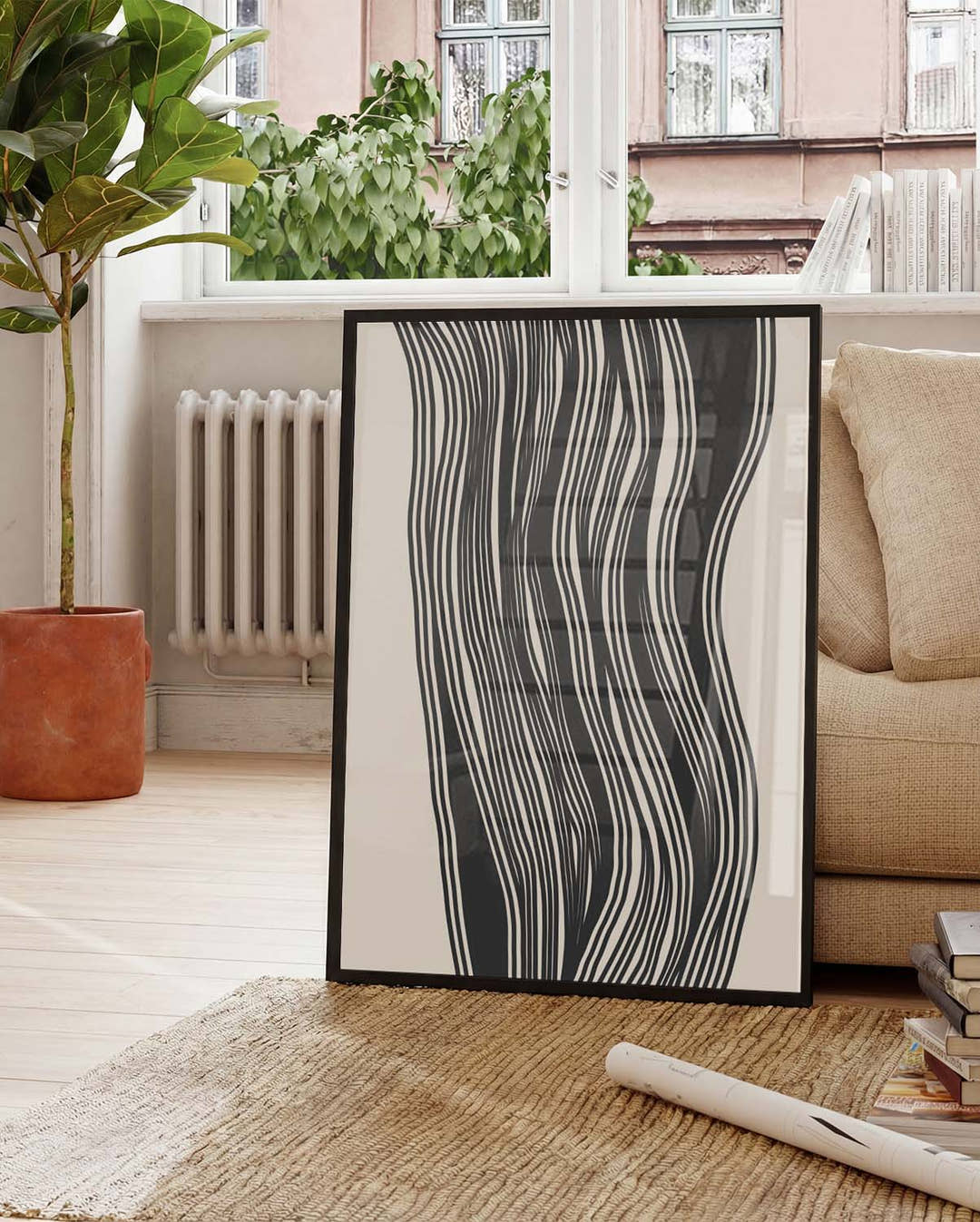 Vertikale Linien Poster modern – Vertikale Linienenergie