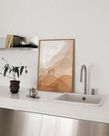 Wüsten Landschaft Poster – Warm Desert Layers