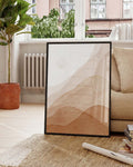 Wüsten Landschaft Poster – Warm Desert Layers