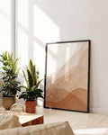 Wüsten Landschaft Poster – Warm Desert Layers