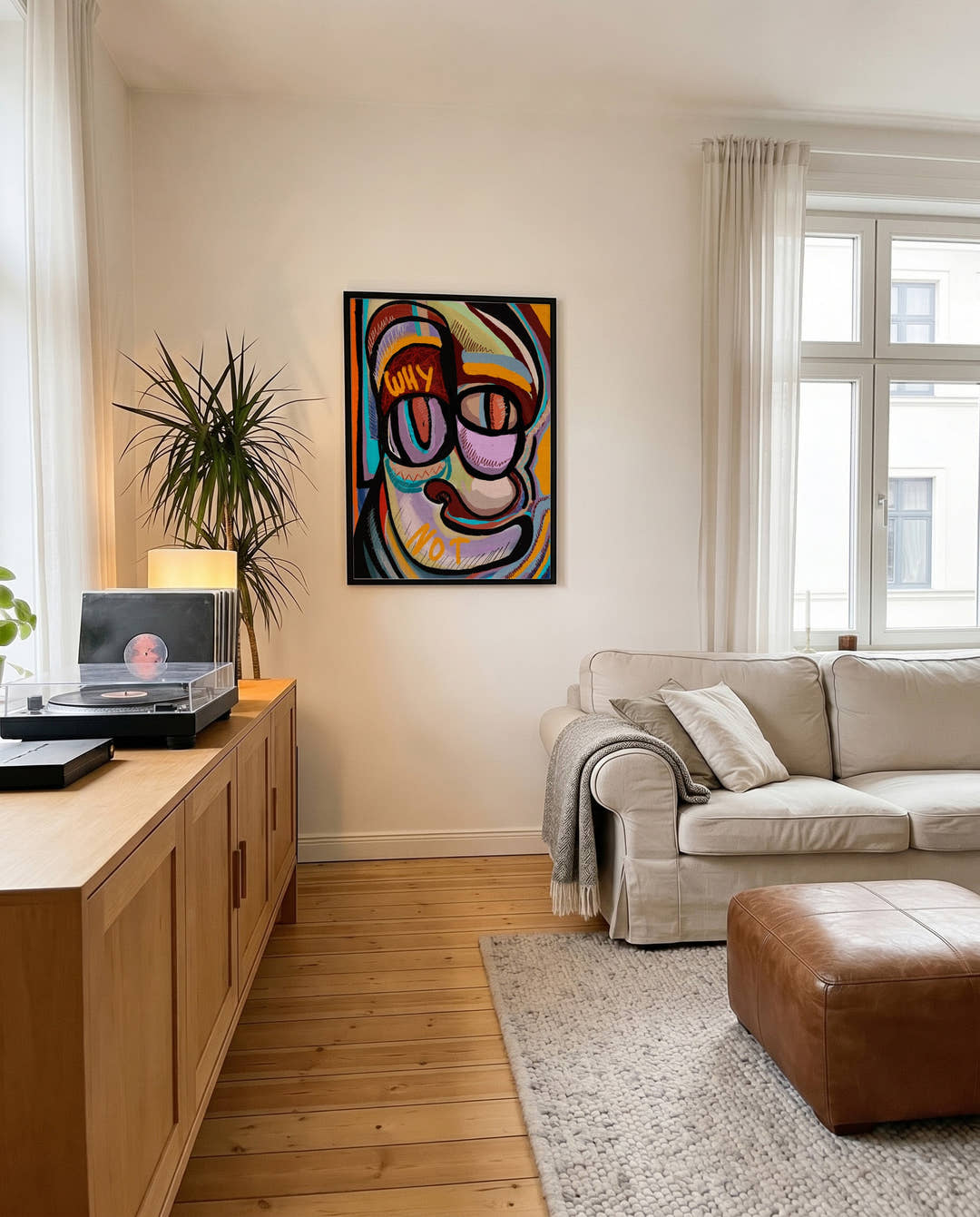 Why Not | Expressionistische Illustration Poster