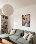 Modernes Abstrakt Poster mit Farbe – Abstract Flow
