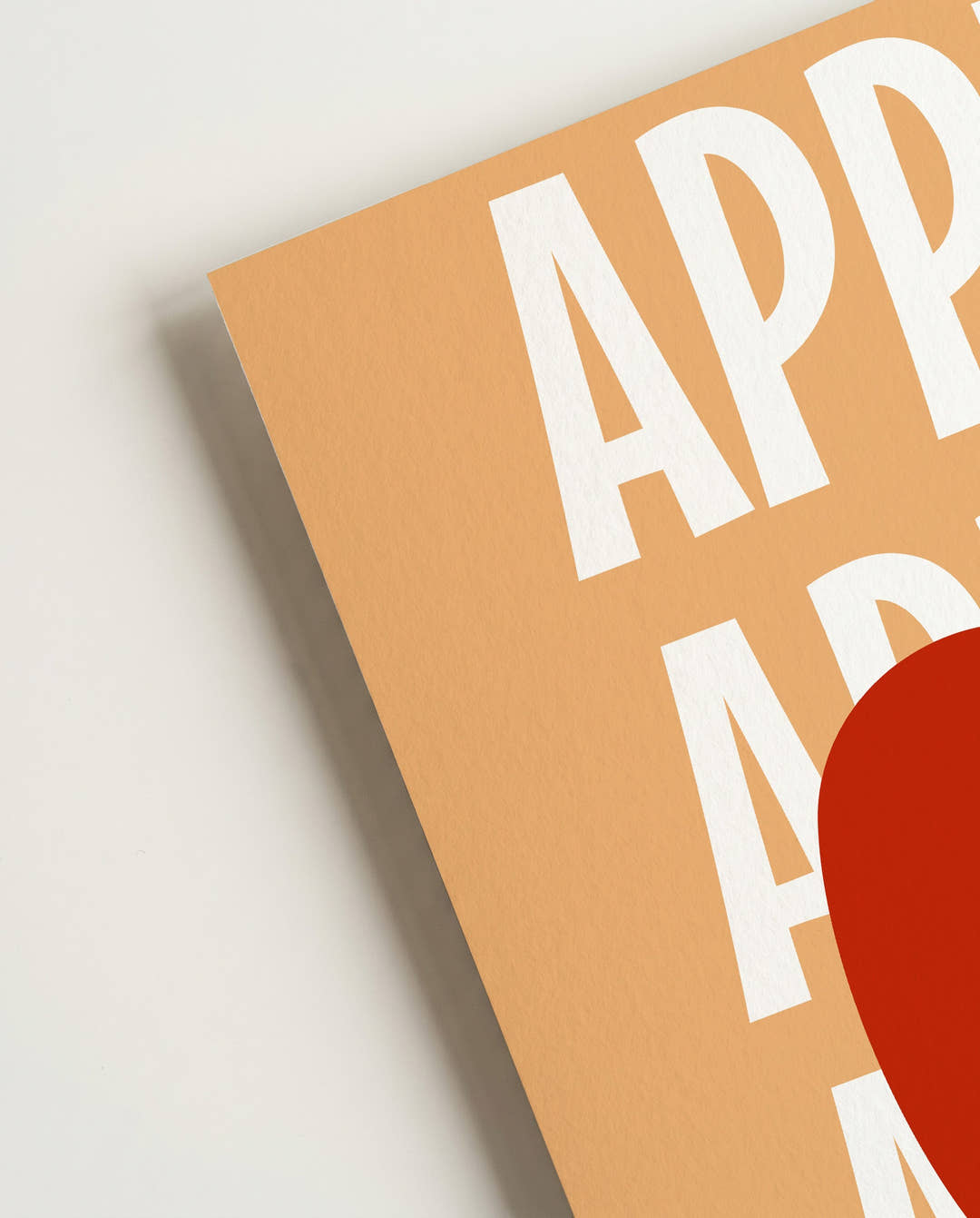 Typografie Apfel Poster – Apple Repeat