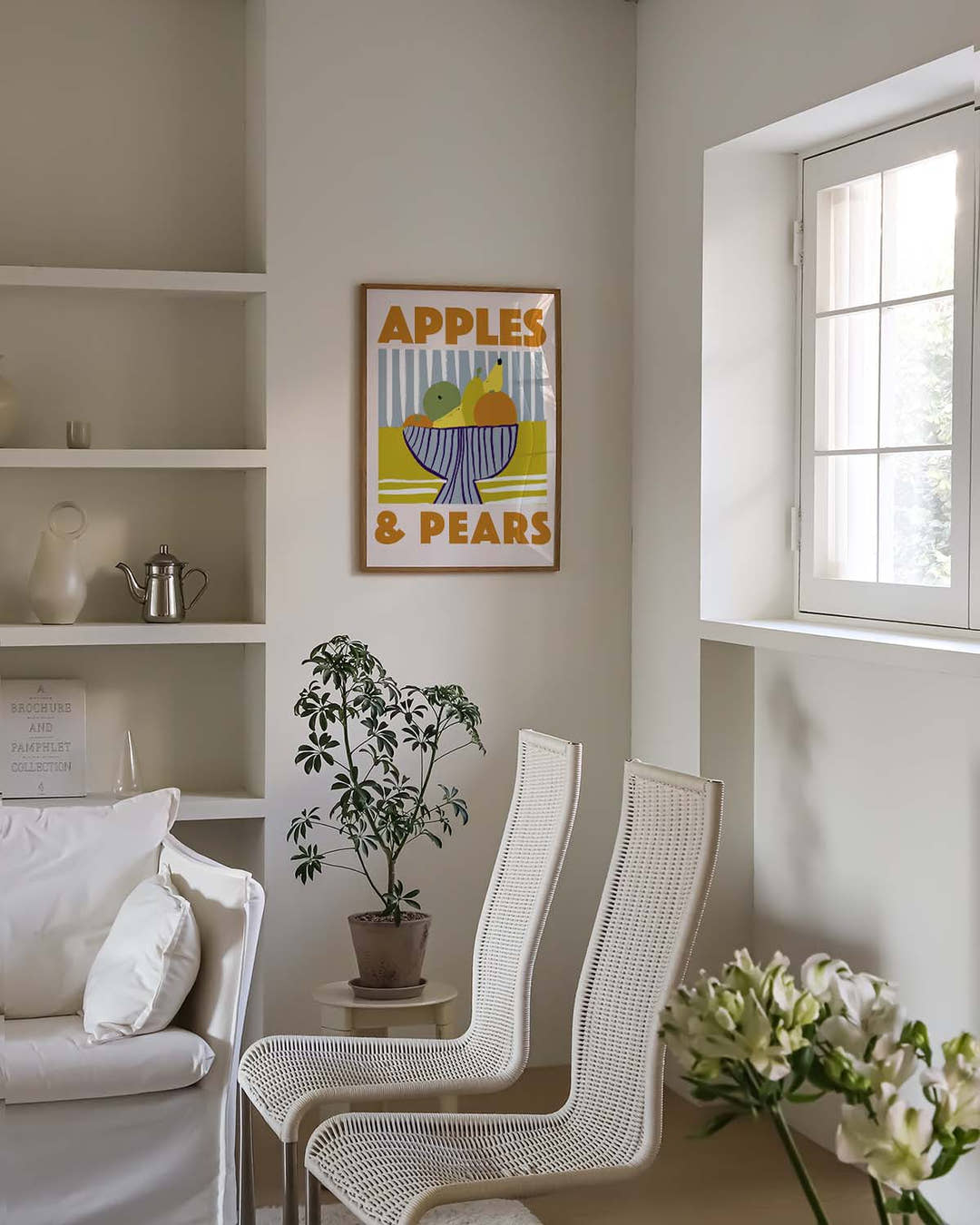 Retro Obst Poster modern – Apples &amp; Pears