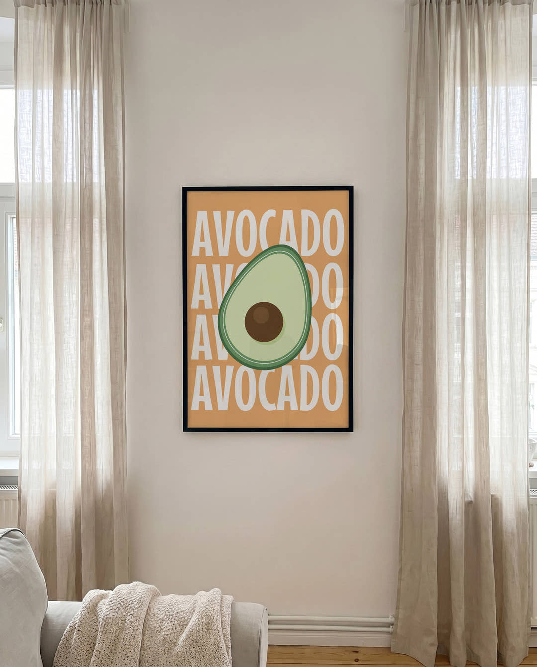 Typografie Avocado Poster – Avocado Repeat