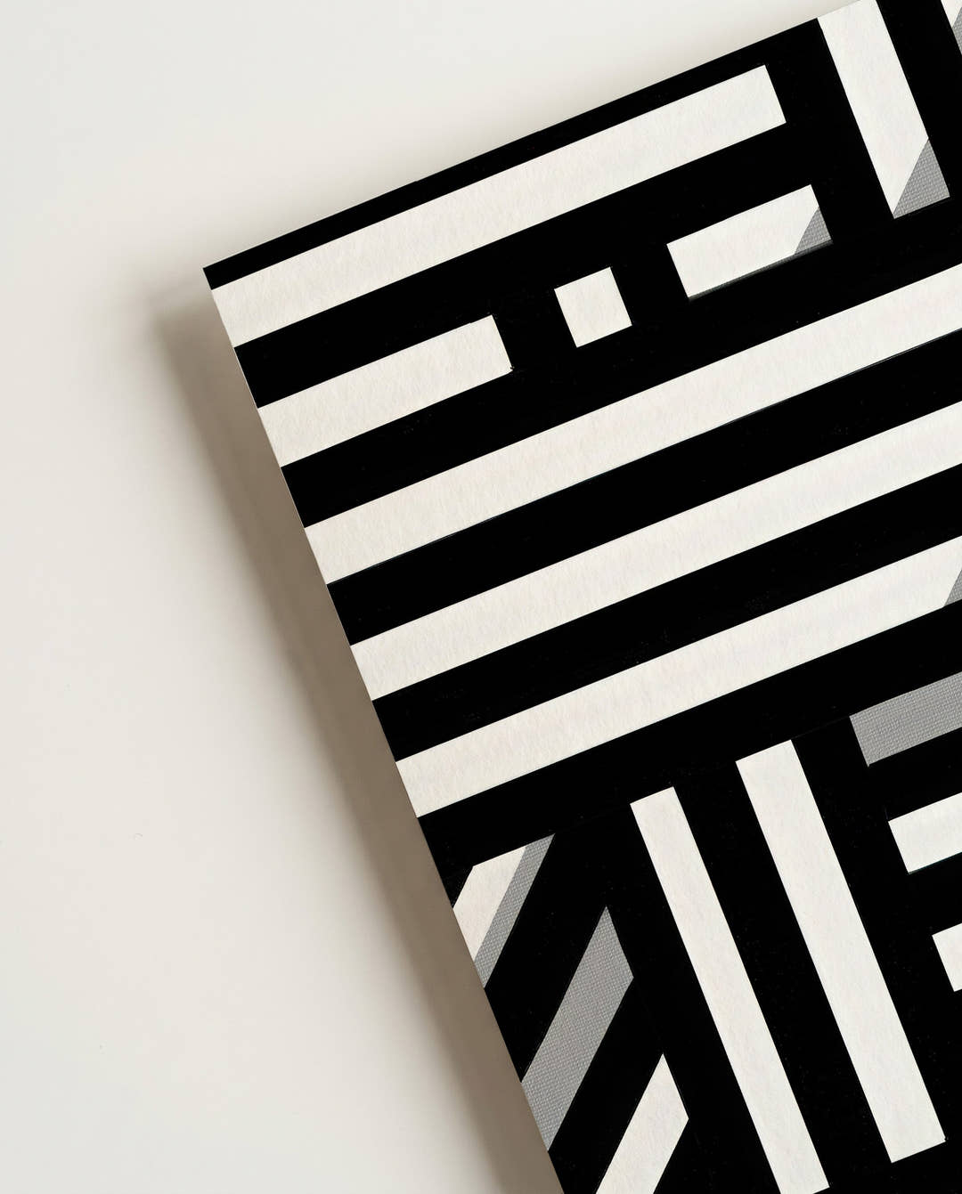 Geometrisches Schwarz Weiß Design Poster – Balanced Form