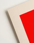 Abstraktes Bauhaus Farbflächen Poster – Bauhaus Red Field