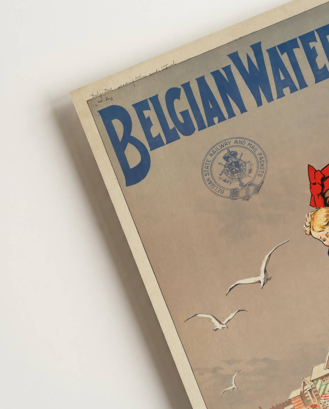 Vintage Belgien Reise Poster – Belgian Water