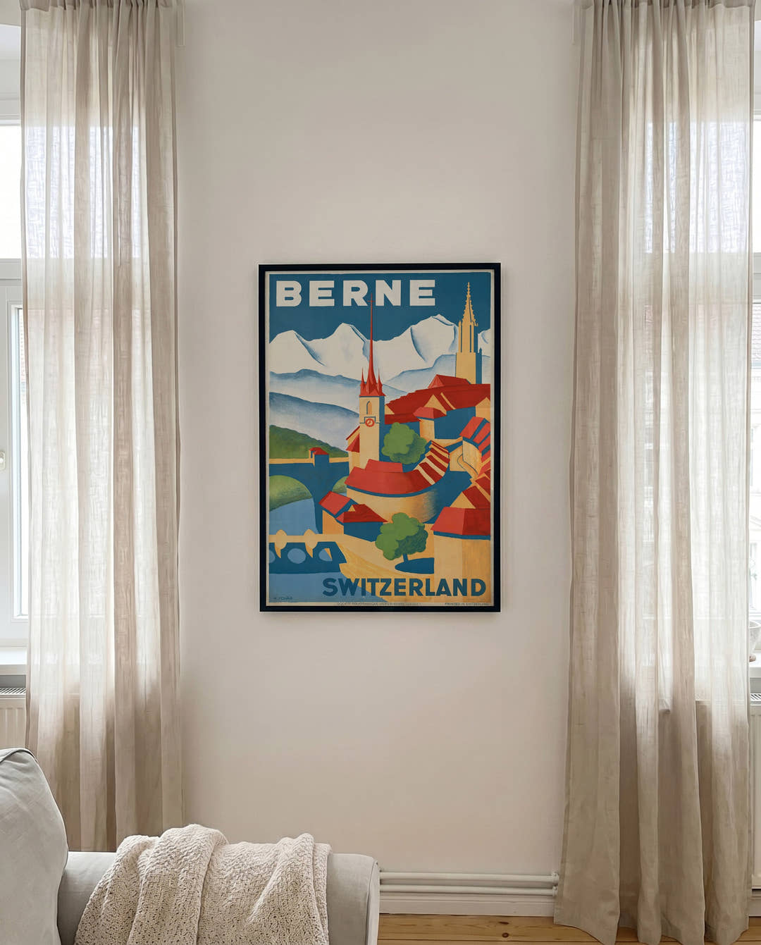 Vintage Bern Schweiz Poster – Berne