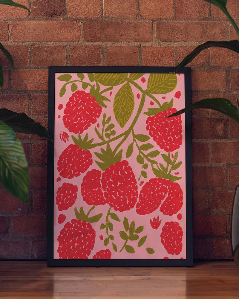 Beeren Muster Poster modern – Berry Garden