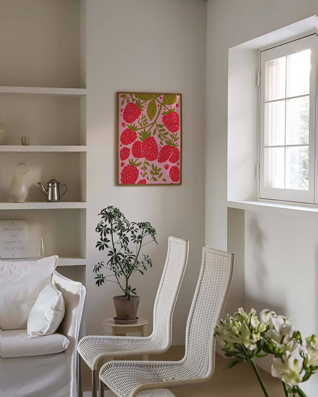 Beeren Muster Poster modern – Berry Garden