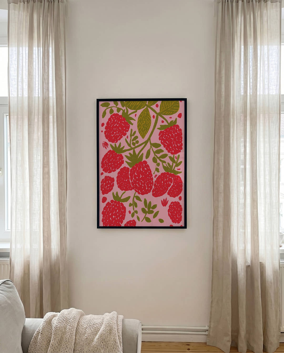 Beeren Muster Poster modern – Berry Garden