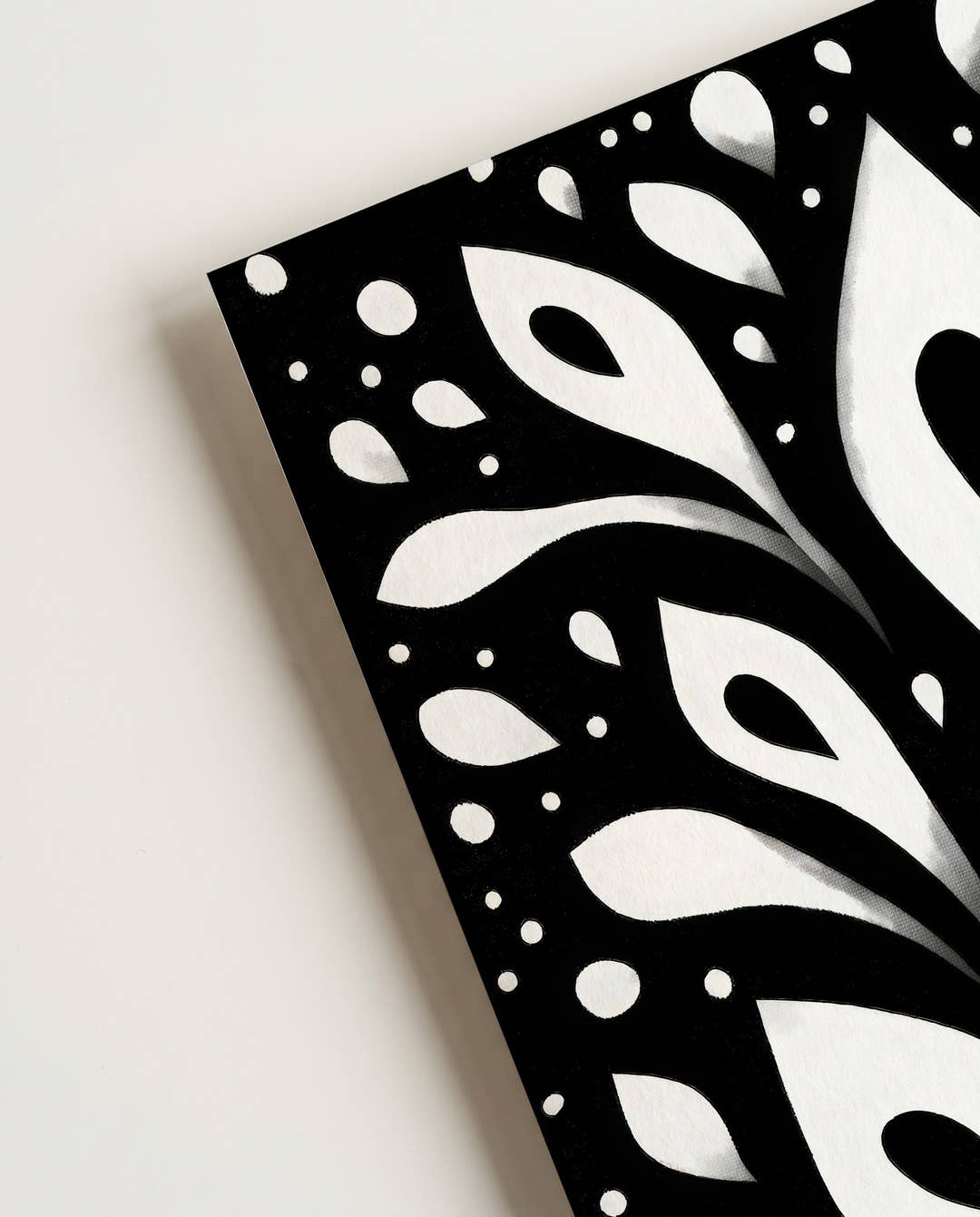 Abstraktes Kontrast Linien Poster – Black Balance