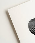 Modernes Schwarz Weiß Linienposter – Black Contour