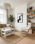 Modernes Schwarz Weiß Linienposter – Black Contour