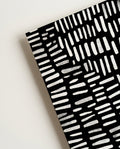 Strukturierte Minimal Art Wandbild – Black Interval
