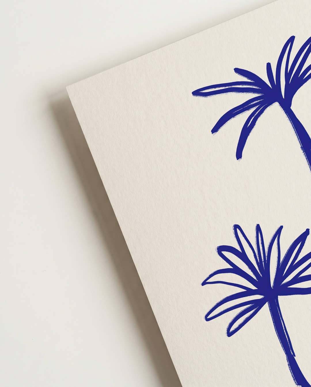 Minimalistisches Pflanzen Poster Blau – Blue Branches