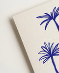 Minimalistisches Pflanzen Poster Blau – Blue Branches