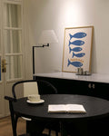 Maritimes Fisch Poster modern – Blue Fish Market