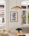 Maritimes Fisch Poster modern – Blue Fish Market