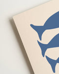 Maritimes Fisch Poster modern – Blue Fish Market