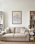 Modernes Beeren Muster Poster – Blueberries