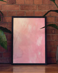 Modernes Farbverlauf Poster Rosa – Blush Texture