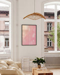 Modernes Farbverlauf Poster Rosa – Blush Texture