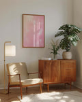 Modernes Farbverlauf Poster Rosa – Blush Texture