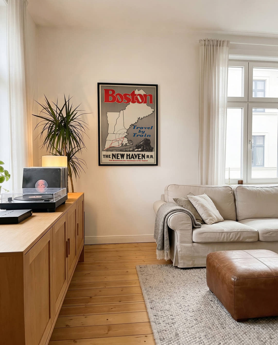 Vintage Boston Reise Poster – Boston Train